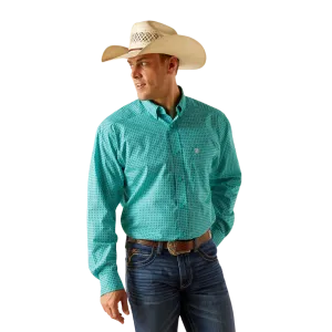 Ariat Men's Jaylin Button Down Turquoise Shirt