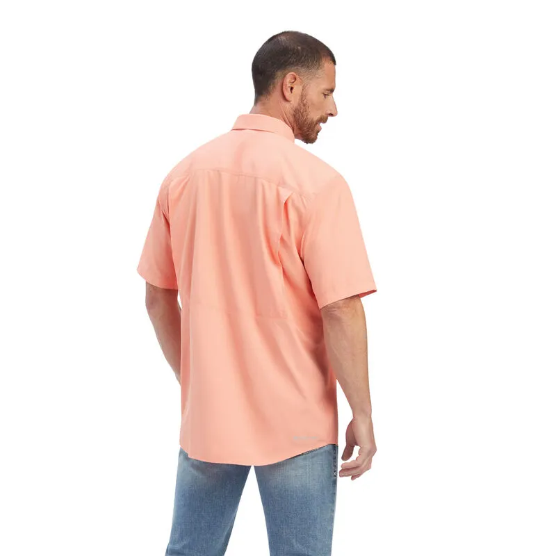 Ariat Men's Venttek Outbound Classic Fit Peach Pink Shirt