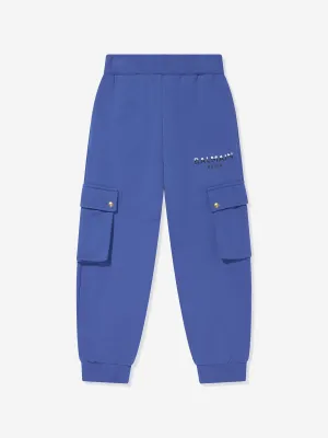 Balmain Boys Cargo Joggers in Blue