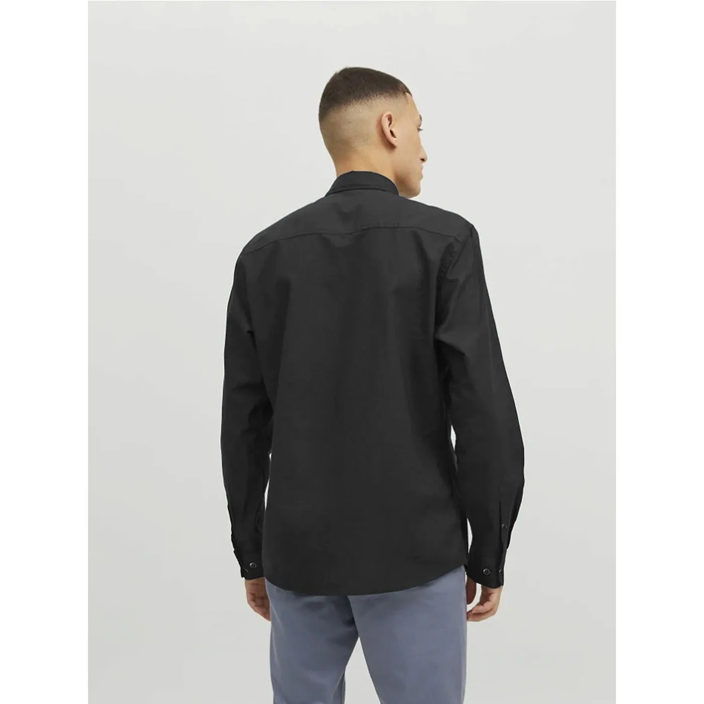 Black Button Down Casual Shirt