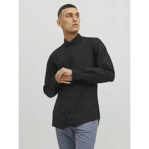 Black Button Down Casual Shirt