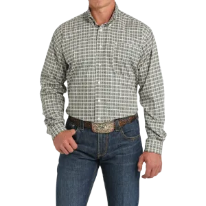 Cinch Men's Kaleidoscope Print Cream Shirt