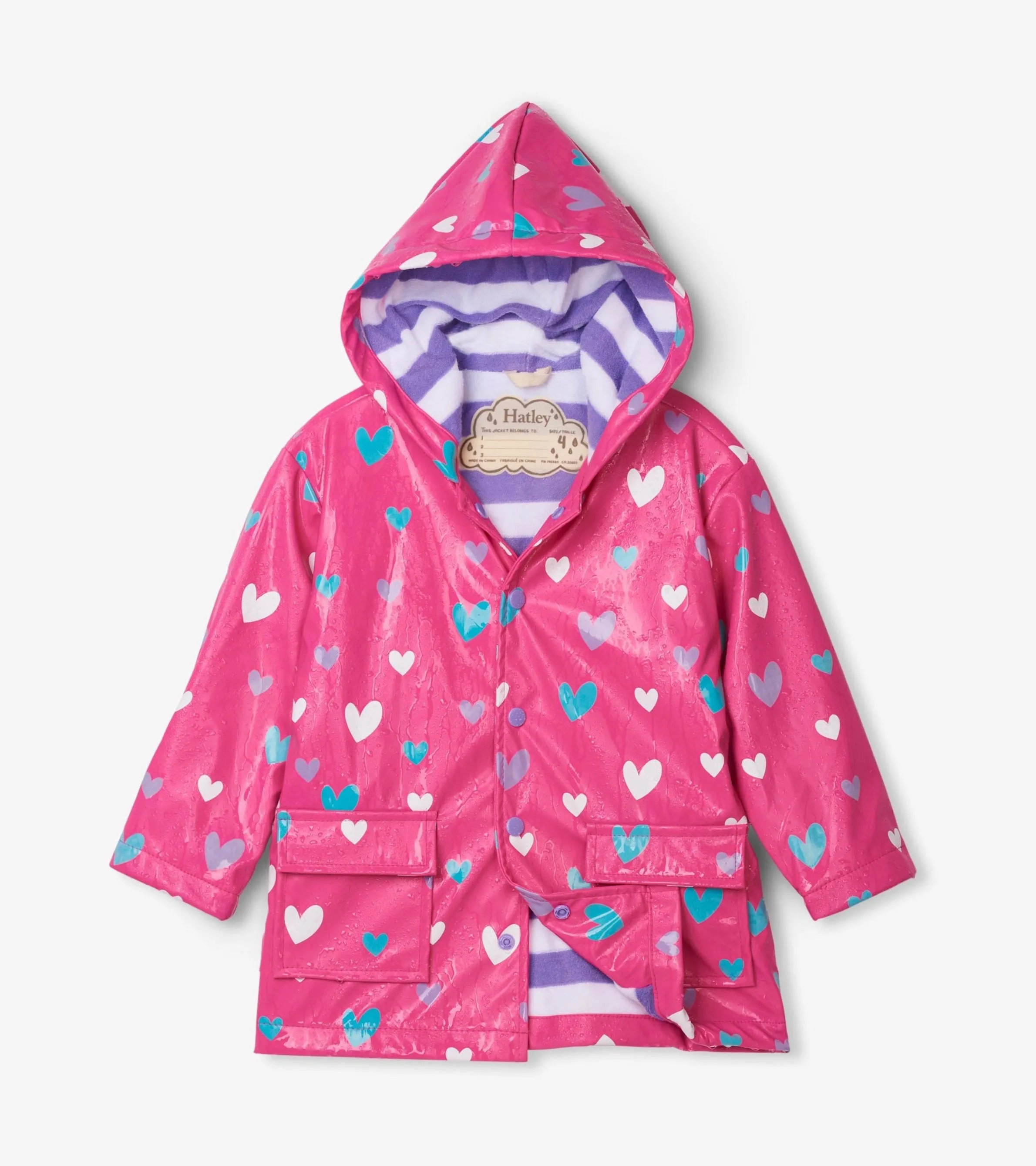 Colour Changing Sweethearts Raincoat