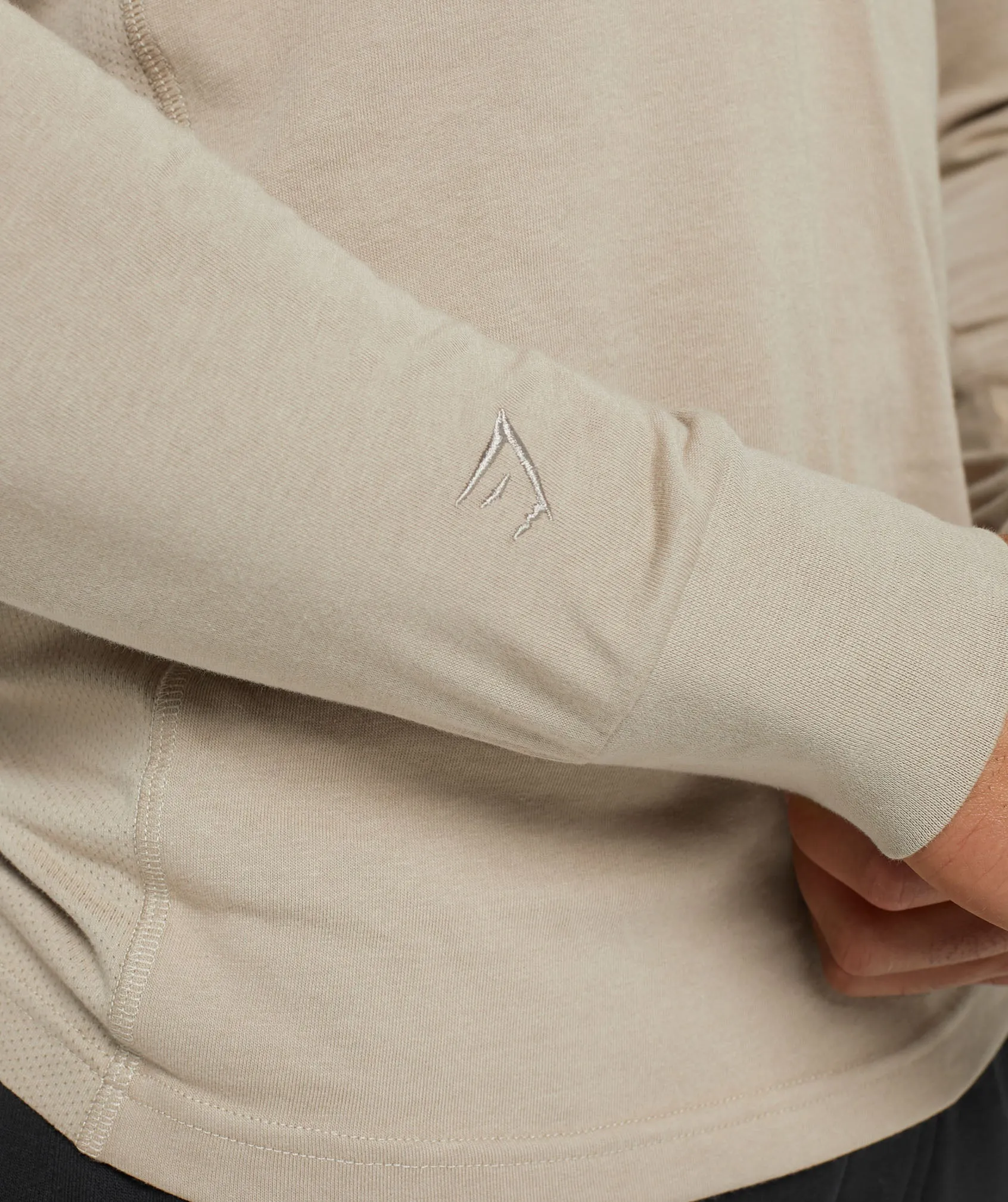 Gymshark Rest Day Essentials Henley - Sand Brown