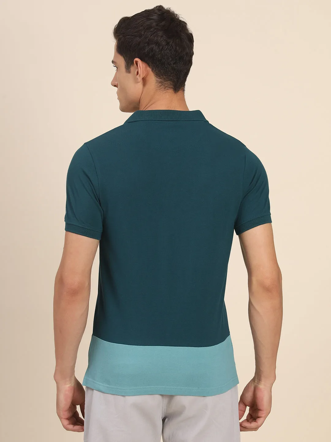 Men's Teal Tshirts Wardrobe Essentials Soft And Stretchy Fabric
