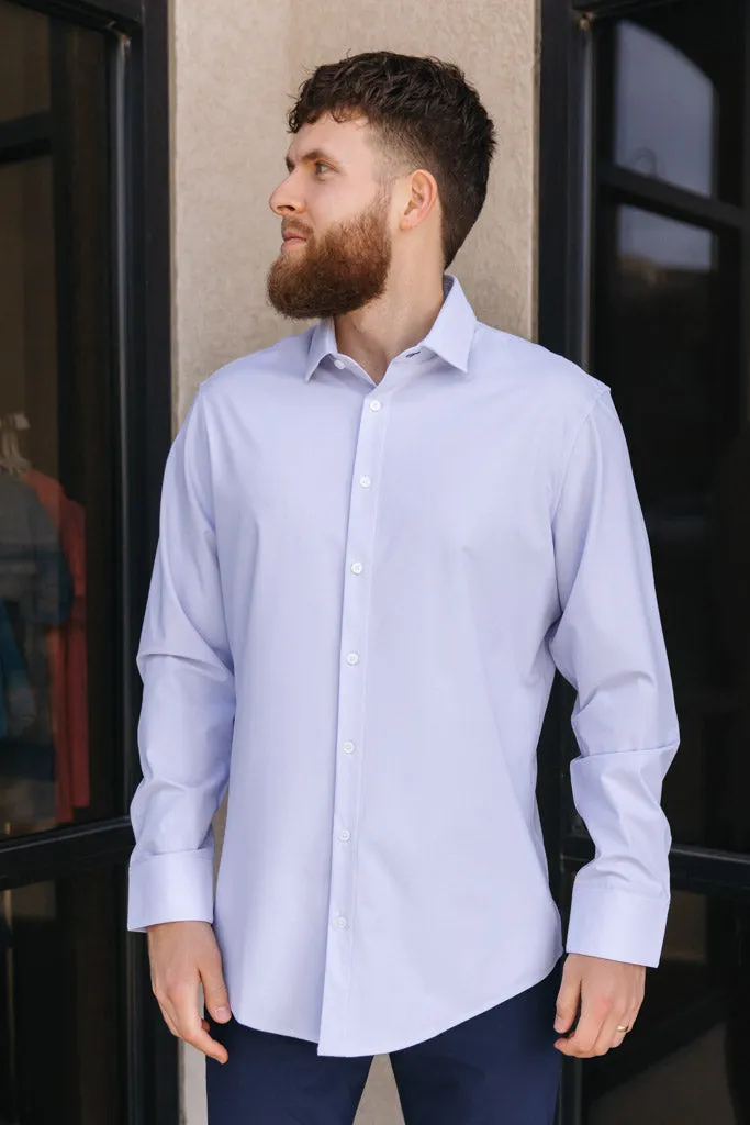 Mizzen & Main Leeward Dress Shirt, Lilac Straton Check