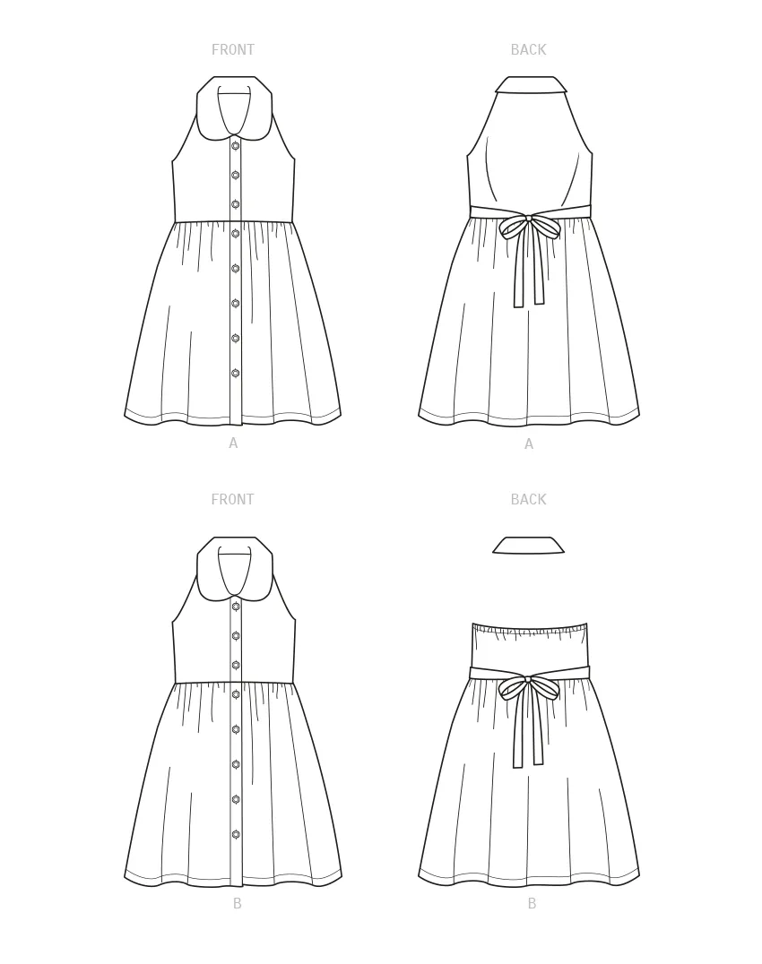 New Look sewing pattern 6727 Girls' Sundresses | Easy
