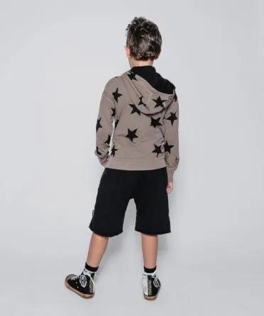 NUNUNU - Star Light Zip Hoodie - Earth Brown