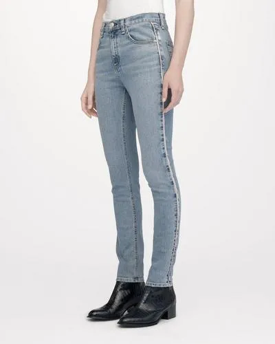 Rag & Bone - High Rise Skinny in Liho With Tape