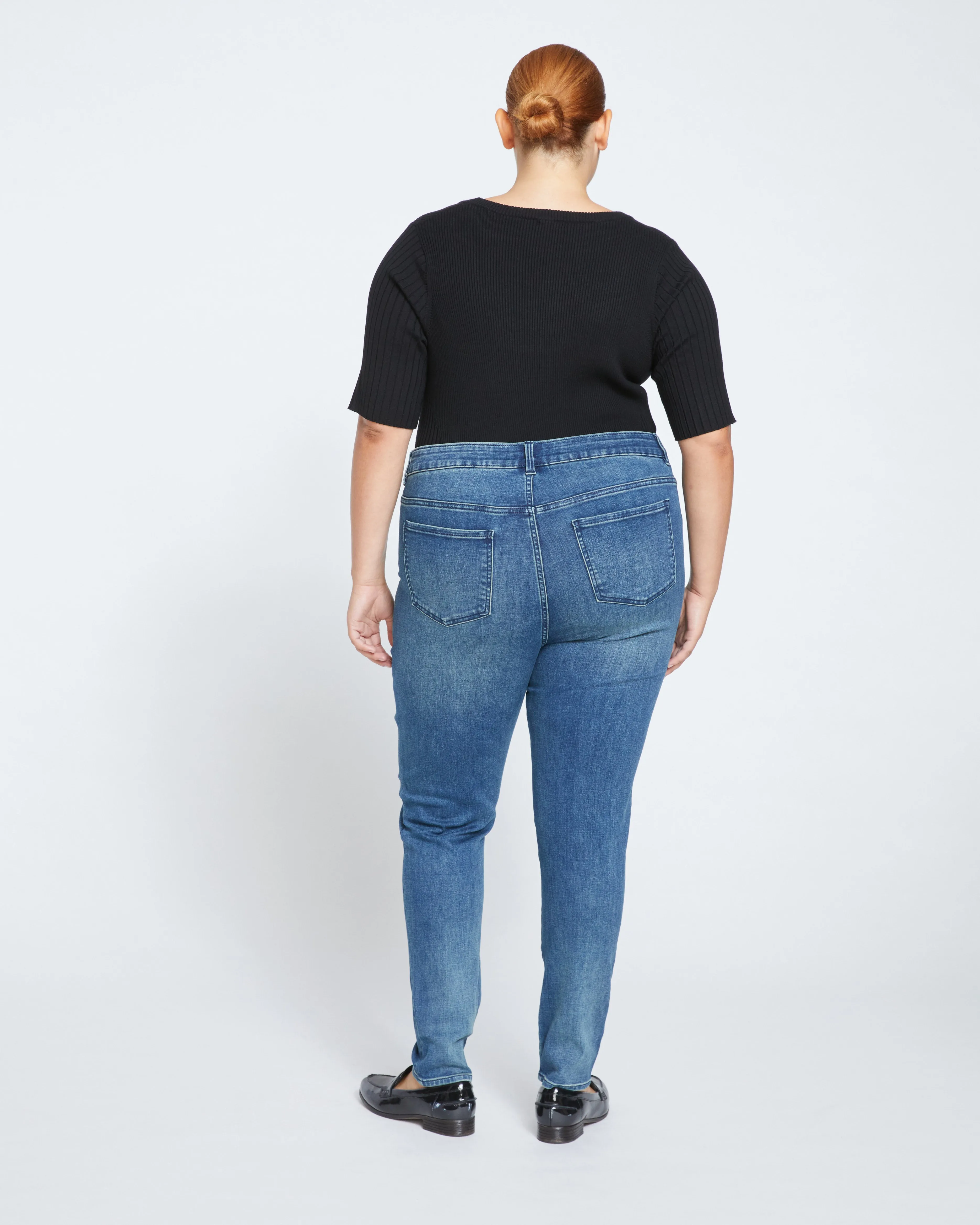 Seine High Rise Skinny Jeans 30 Inch - Distressed Blue