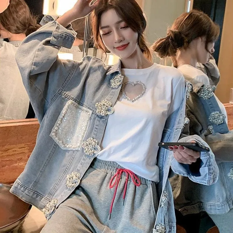 Selena Vintage Embroidered Denim Jacket