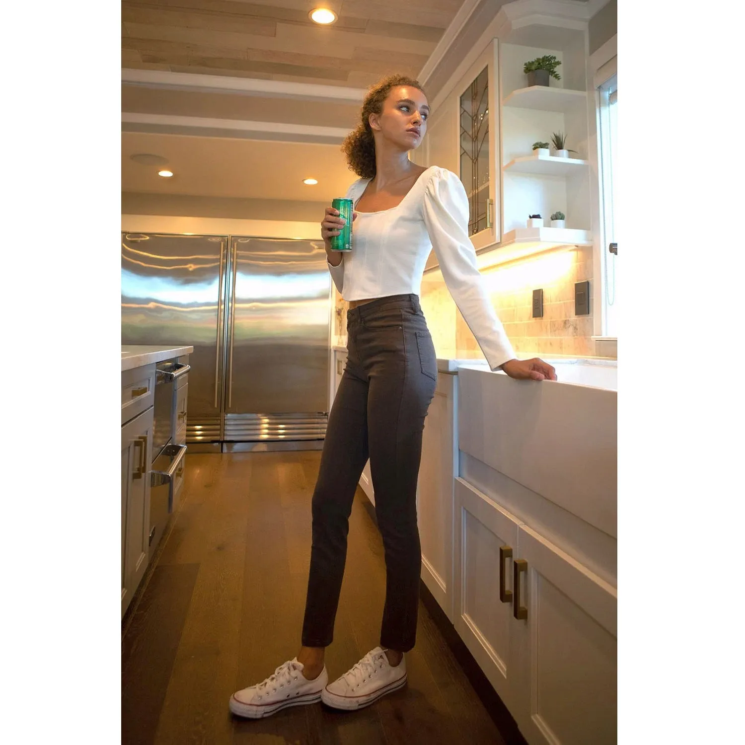 Soft Stretchy High Rise The Everyday Skinny Jeans - Brown