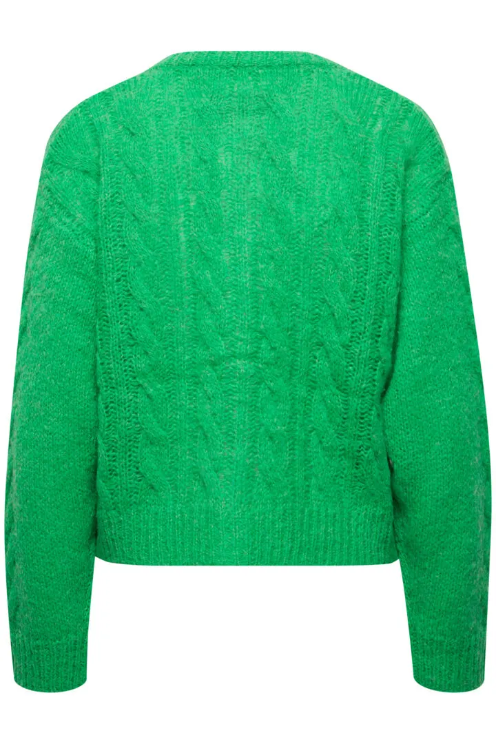 Sophia Wool/Alpaca Blend Cardigan - Fern Green