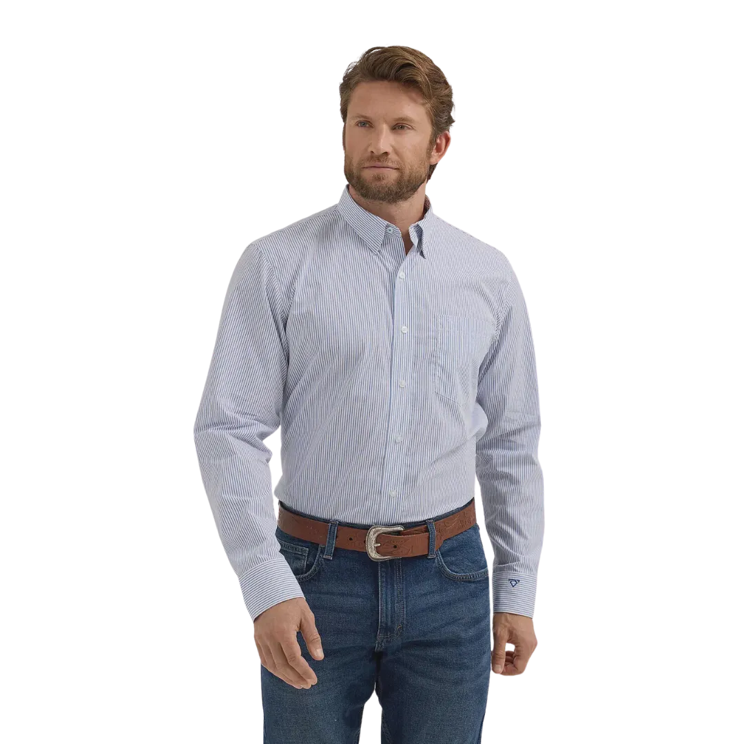 Wrangler Men's Cody Johnson Blue Stripe